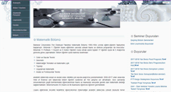 Desktop Screenshot of matematik.balikesir.edu.tr