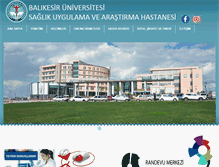 Tablet Screenshot of hastane.balikesir.edu.tr