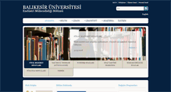 Desktop Screenshot of endustri.balikesir.edu.tr
